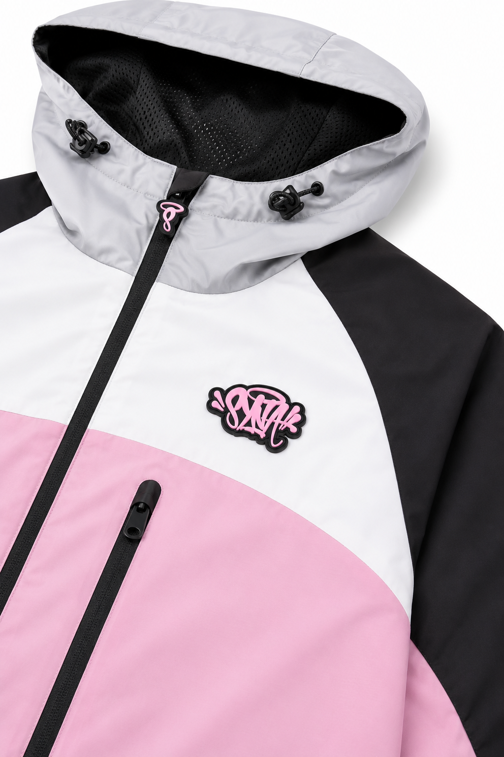 Syna World Pink Grey Technical Shell Jacket