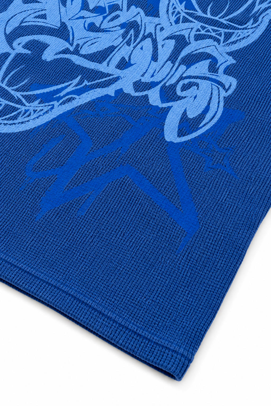 Syna World Blue Graffiti Waffle Long Sleeve