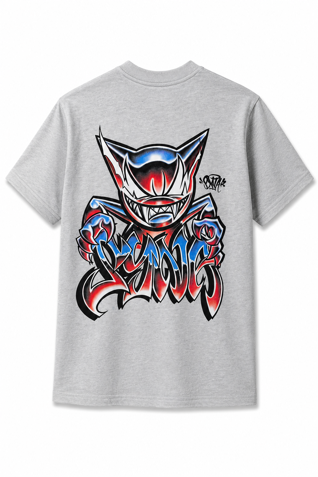 Syna World Grey Graffiti Graphic T-Shirt