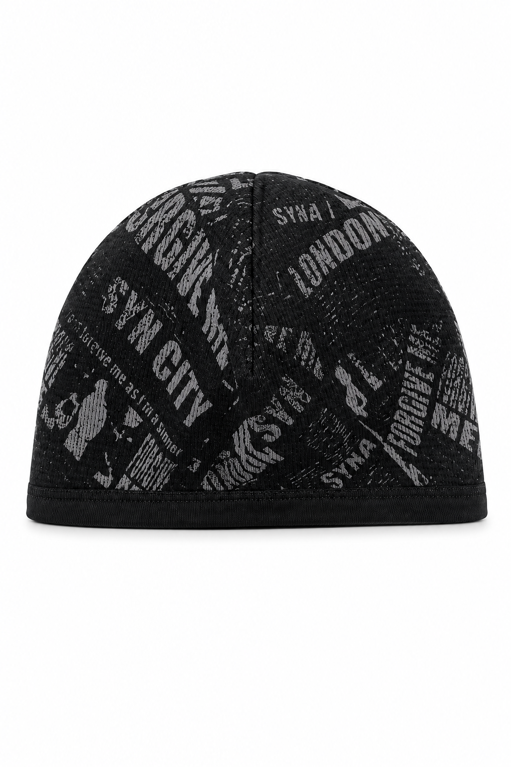 Black Syna World Graphic Skull Cap