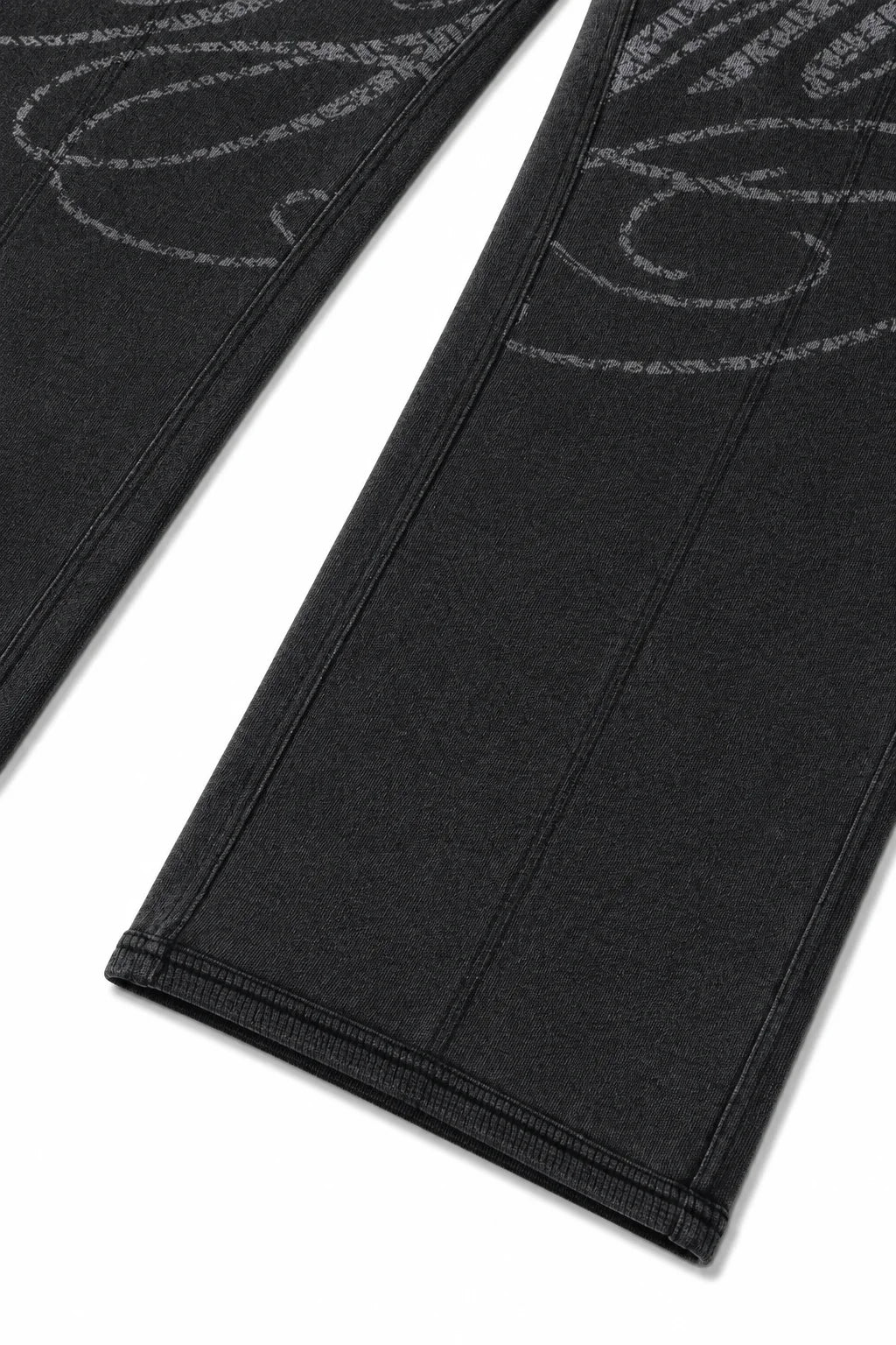 Syna World Script Sweat Pants Washed Black | Syna World