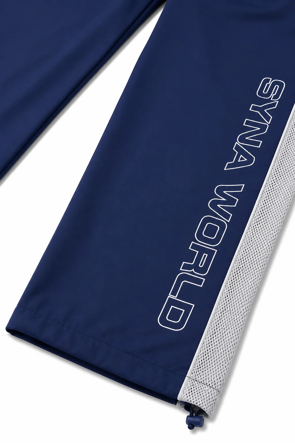 Syna World Track Pants Navy | Shell Tracksuit Bottoms — Syna World