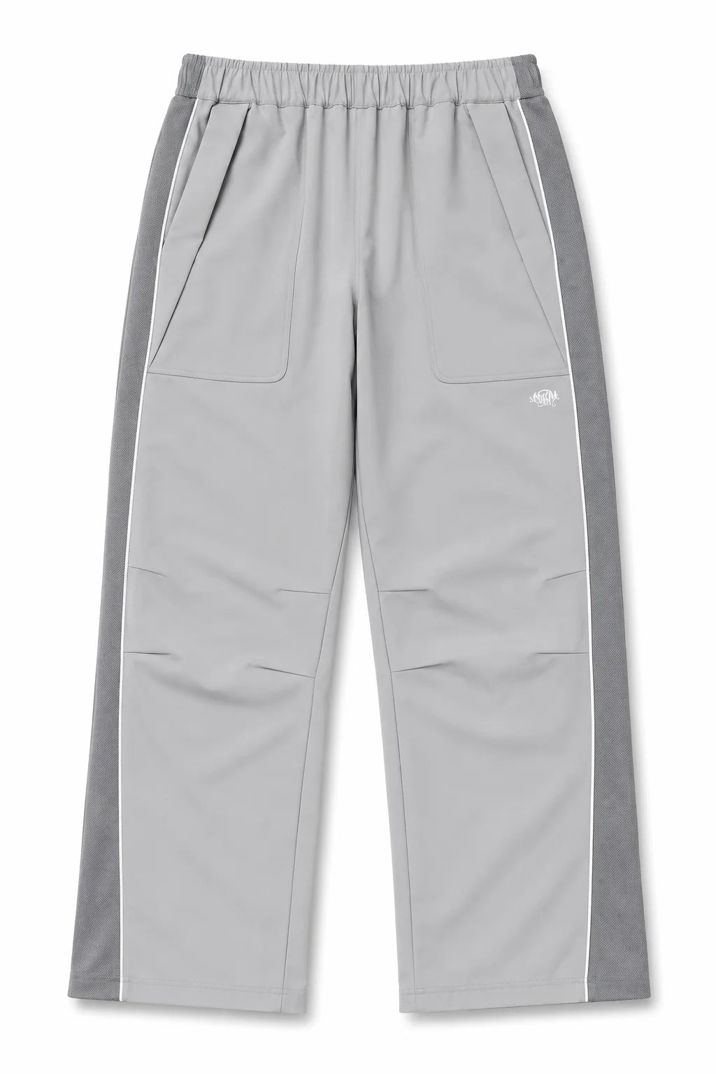 Syna World Track Pants Silver | Shell Tracksuit Bottoms — Syna World