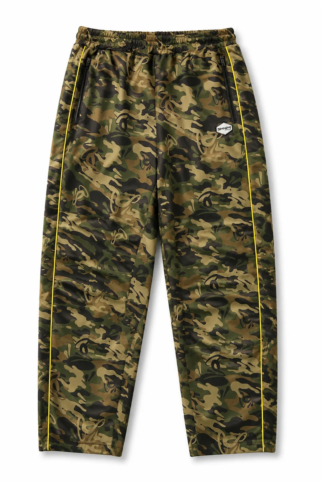 Syna World Track Pants Green Camo | Shell Tracksuit Bottoms — Syna World