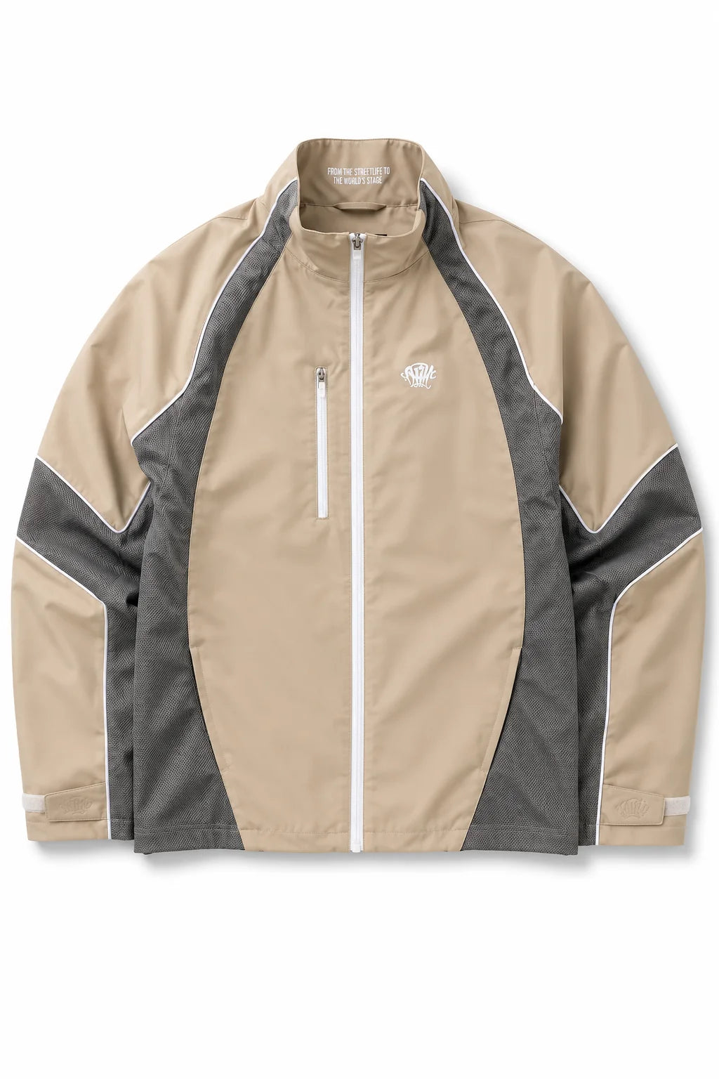 Syna World Track Jacket Stone | Shell Tracksuit Top — Syna World