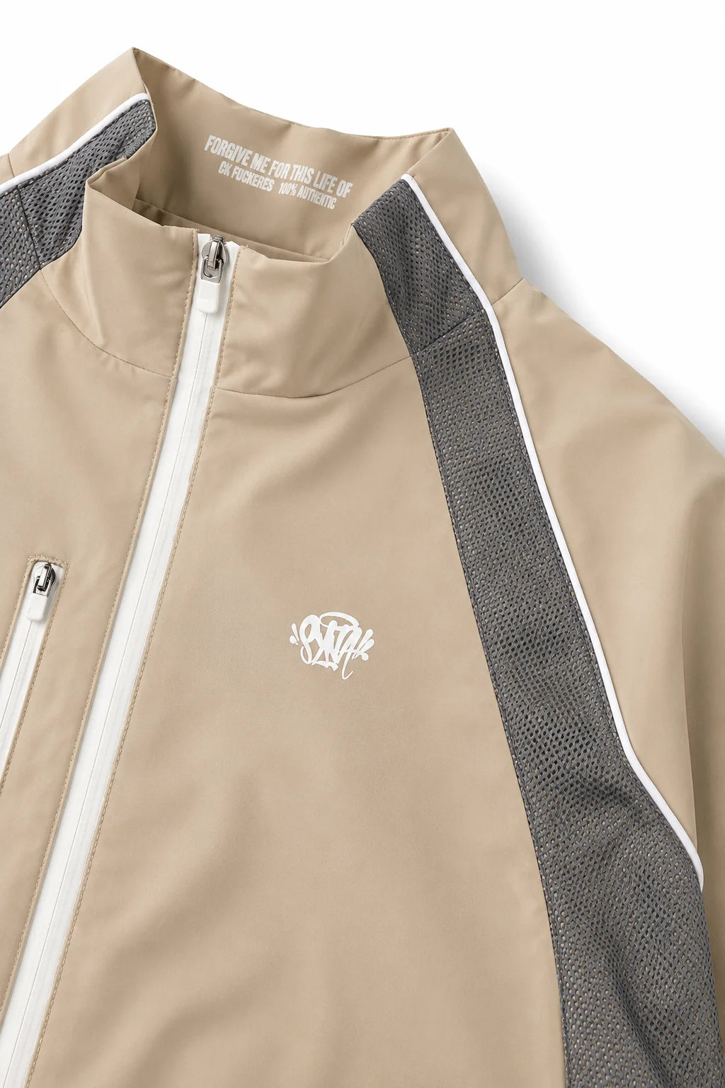 Syna World Track Jacket Stone | Shell Tracksuit Top — Syna World