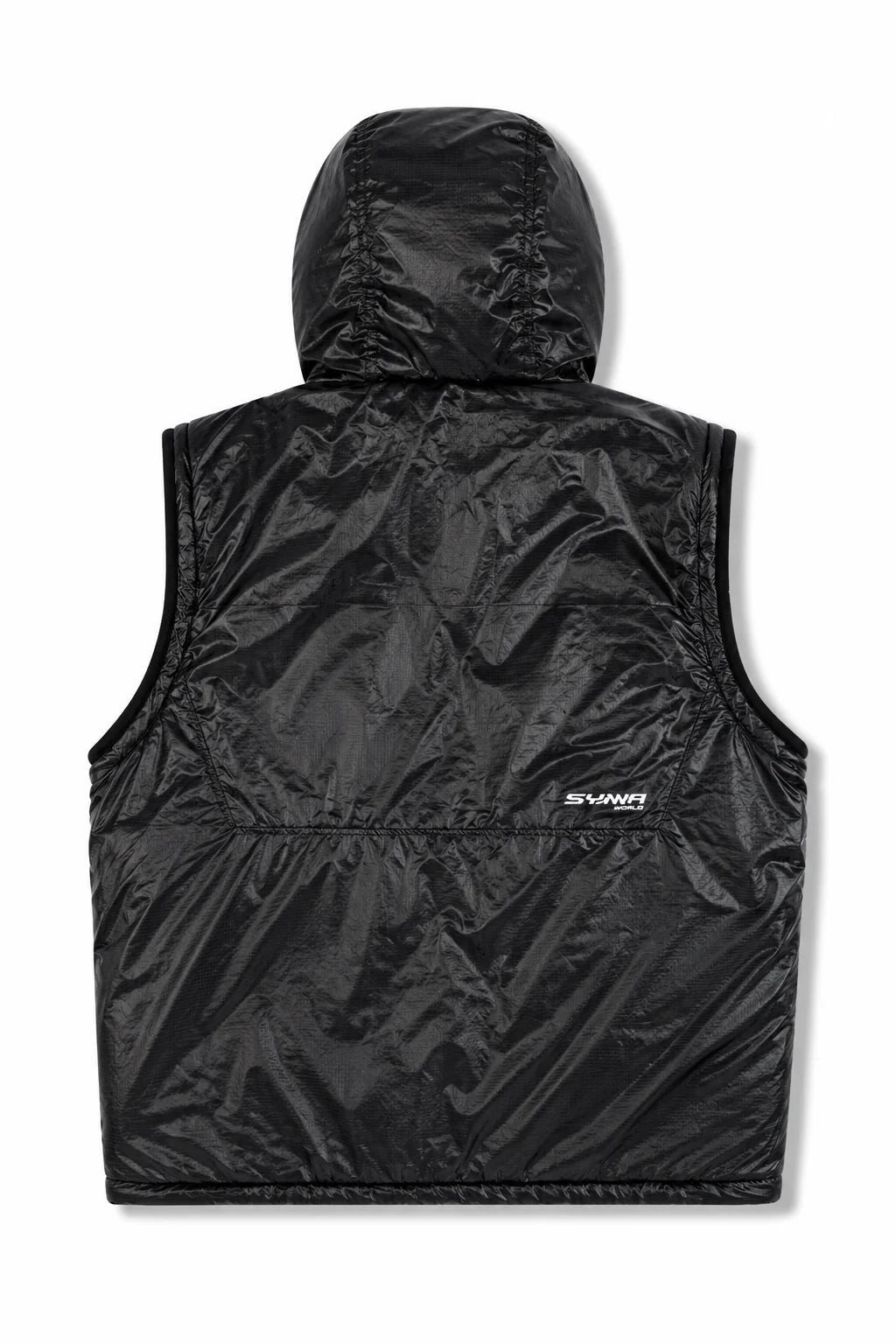 Syna Removable Sleeve Puffer Jacket Black