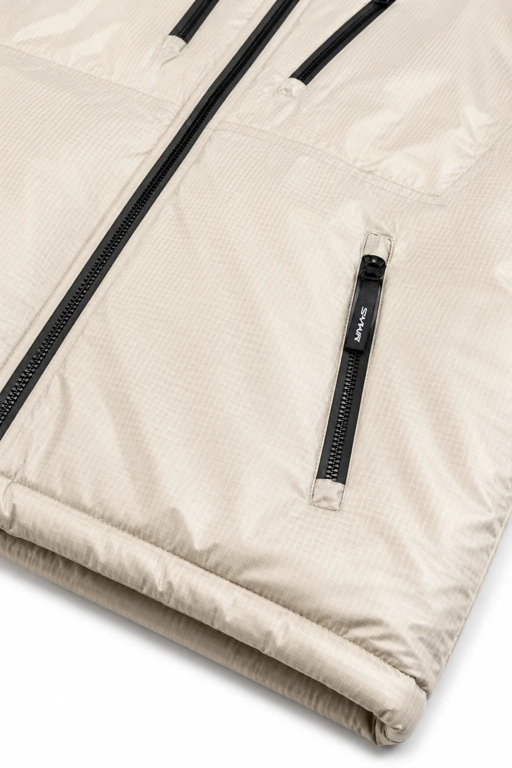 Syna Convertible Sleeve Puffer Jacket Cream