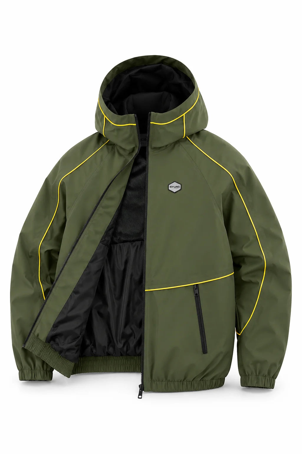 Syna Olive Technical Windbreaker Jacket
