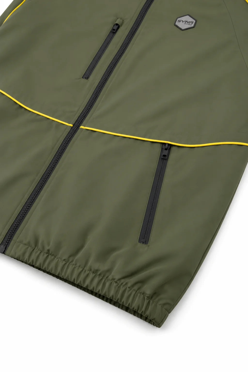 Syna Olive Technical Windbreaker Jacket