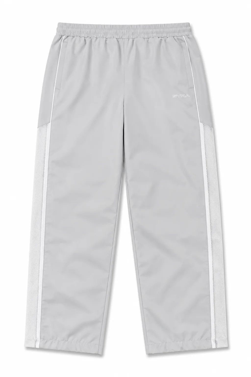 Syna World Track Pants Grey | Shell Tracksuit Bottoms — Syna World