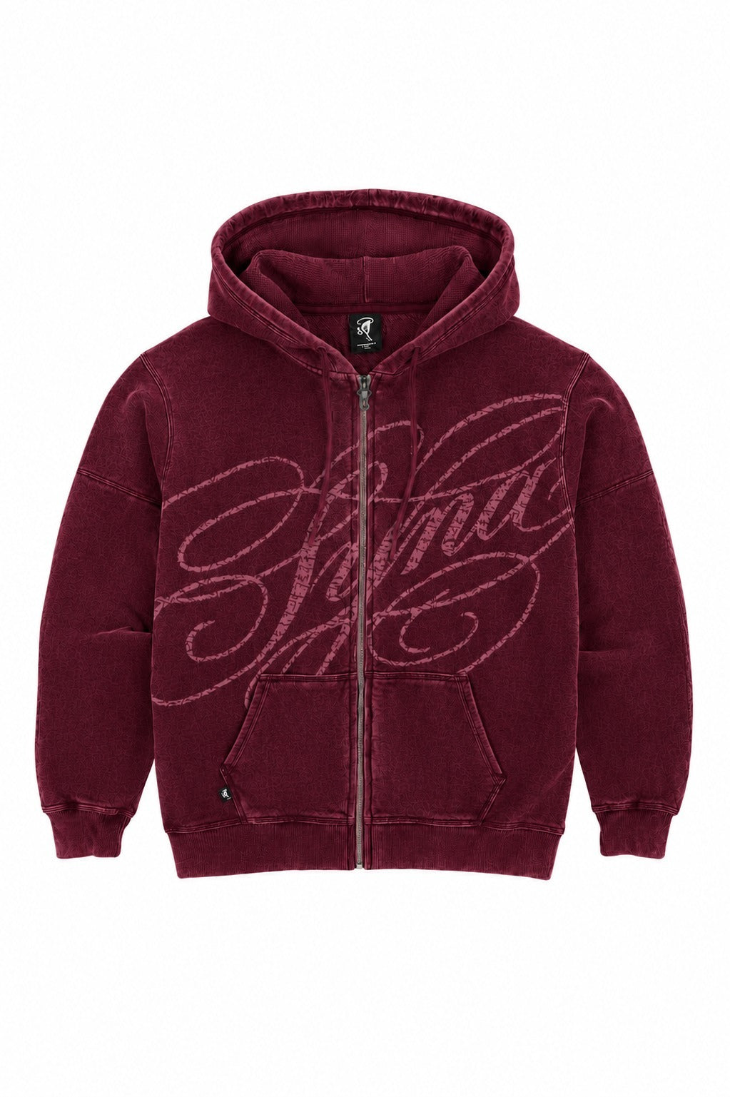 Syna World Zip Up Hoodie Burgundy | Syna World Hoodie — Syna World